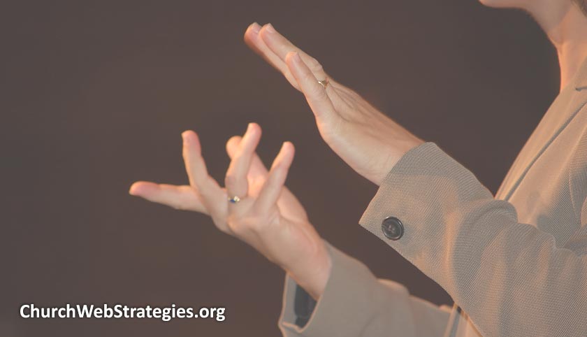 hands performing sign language