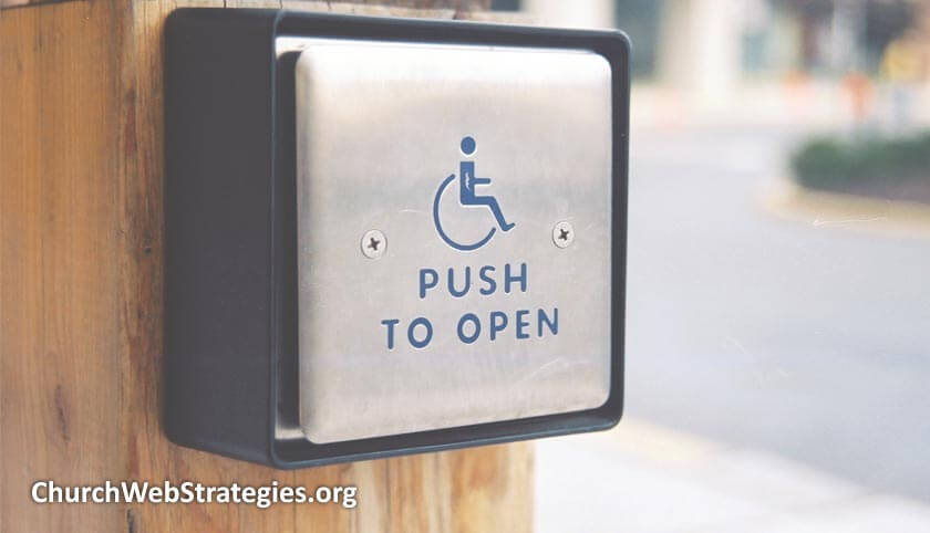 handicap door opener button