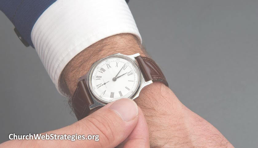 close-up of man's watch on wrist